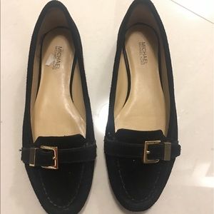 Michael Kors Black Suede loafers, size 6M